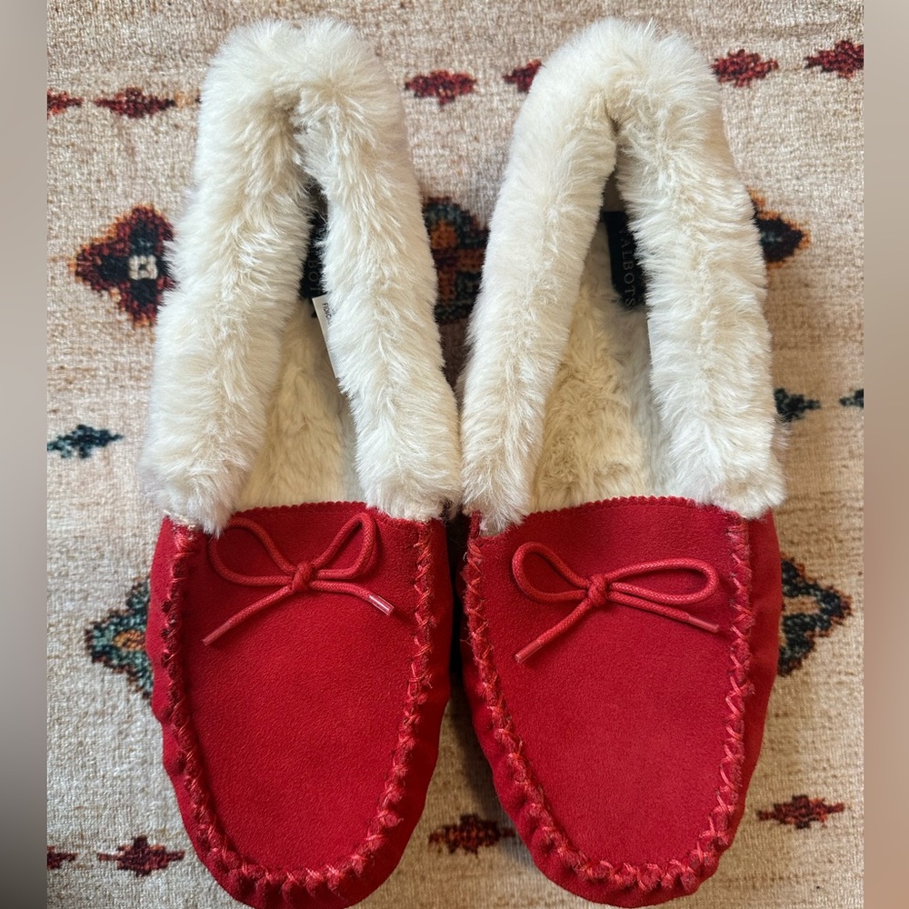 Talbots Ruby Faux Fur Cuff Moccasin